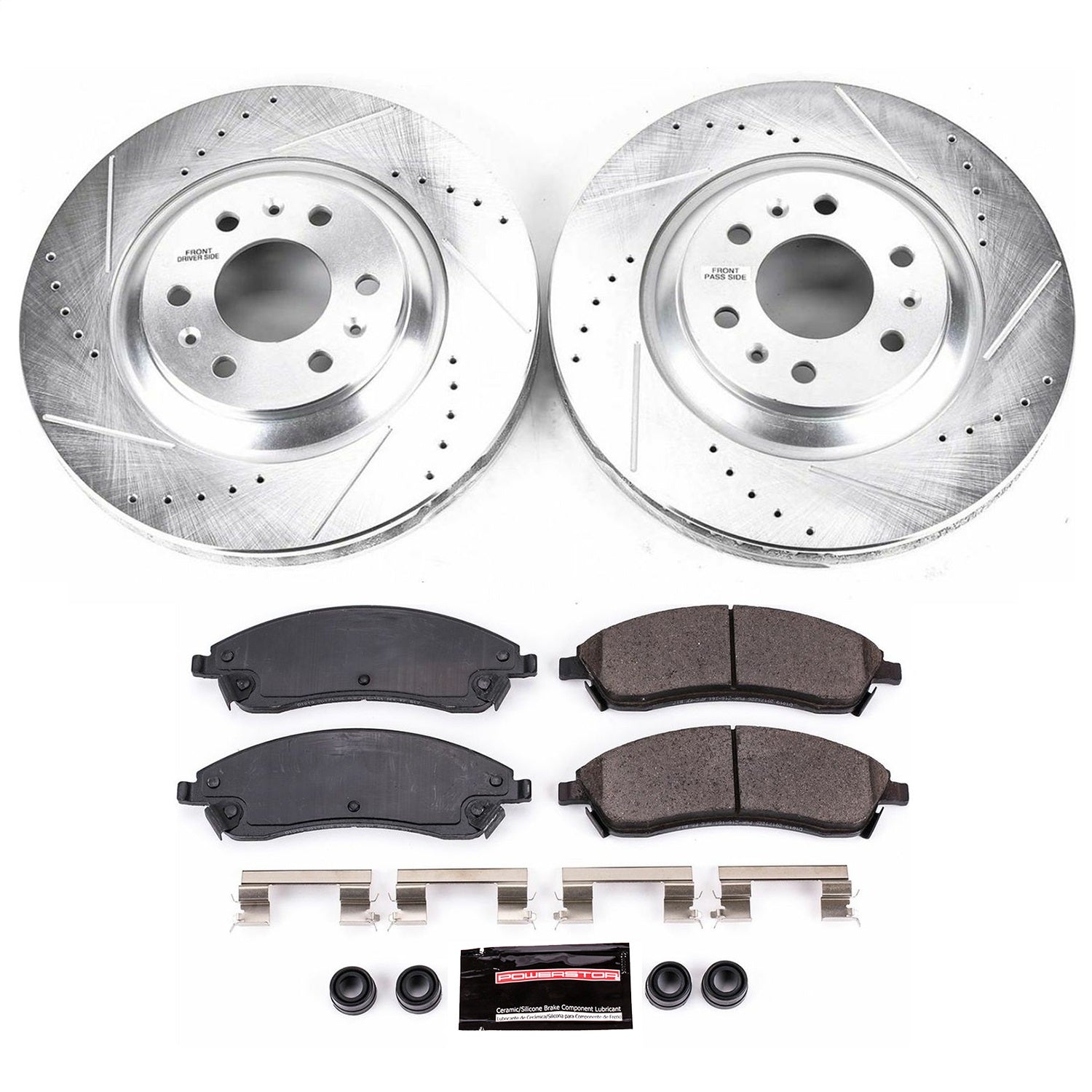 PowerStop Front Z23 Evolution Sport Brake Kit | Cadillac SRX (04-09) (K1449)