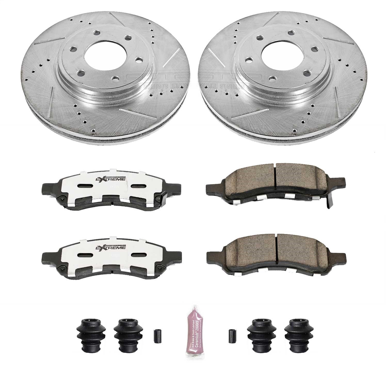 PowerStop Front Z26 Street Warrior Brake Kit | Chevrolet Trailblazer (06-09) (K1453-26)