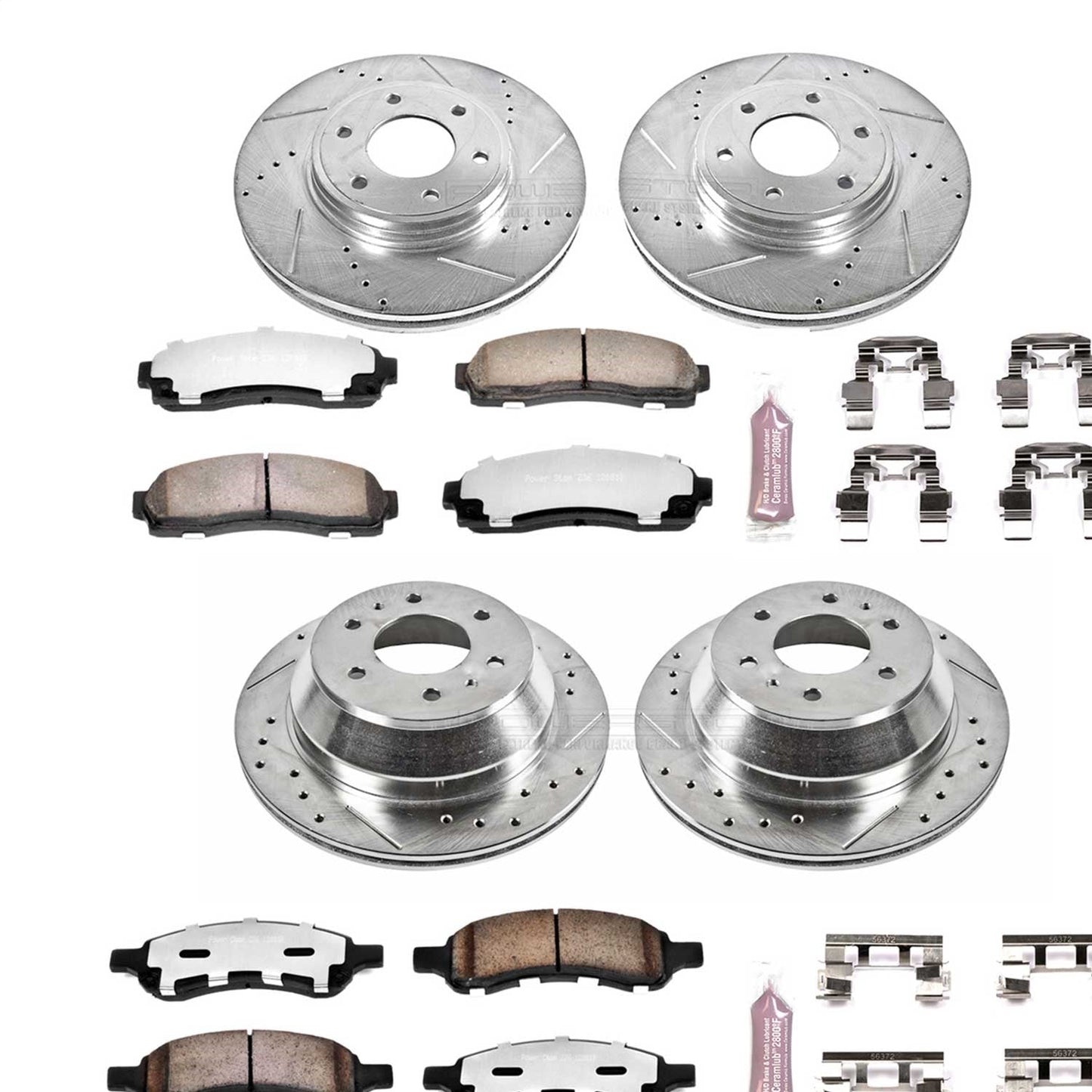 PowerStop Front & Rear Z36 Truck & Tow Brake Kit | Chevrolet Trailblazer (06-09) (K1454-36)