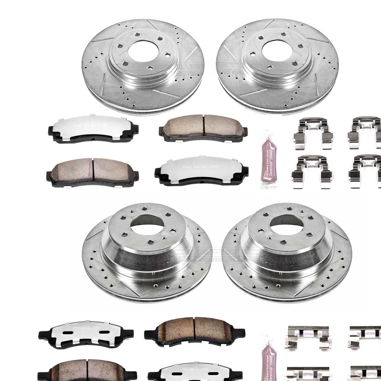 PowerStop Front & Rear Z36 Truck & Tow Brake Kit | Chevrolet Trailblazer (06-09) (K1454-36)