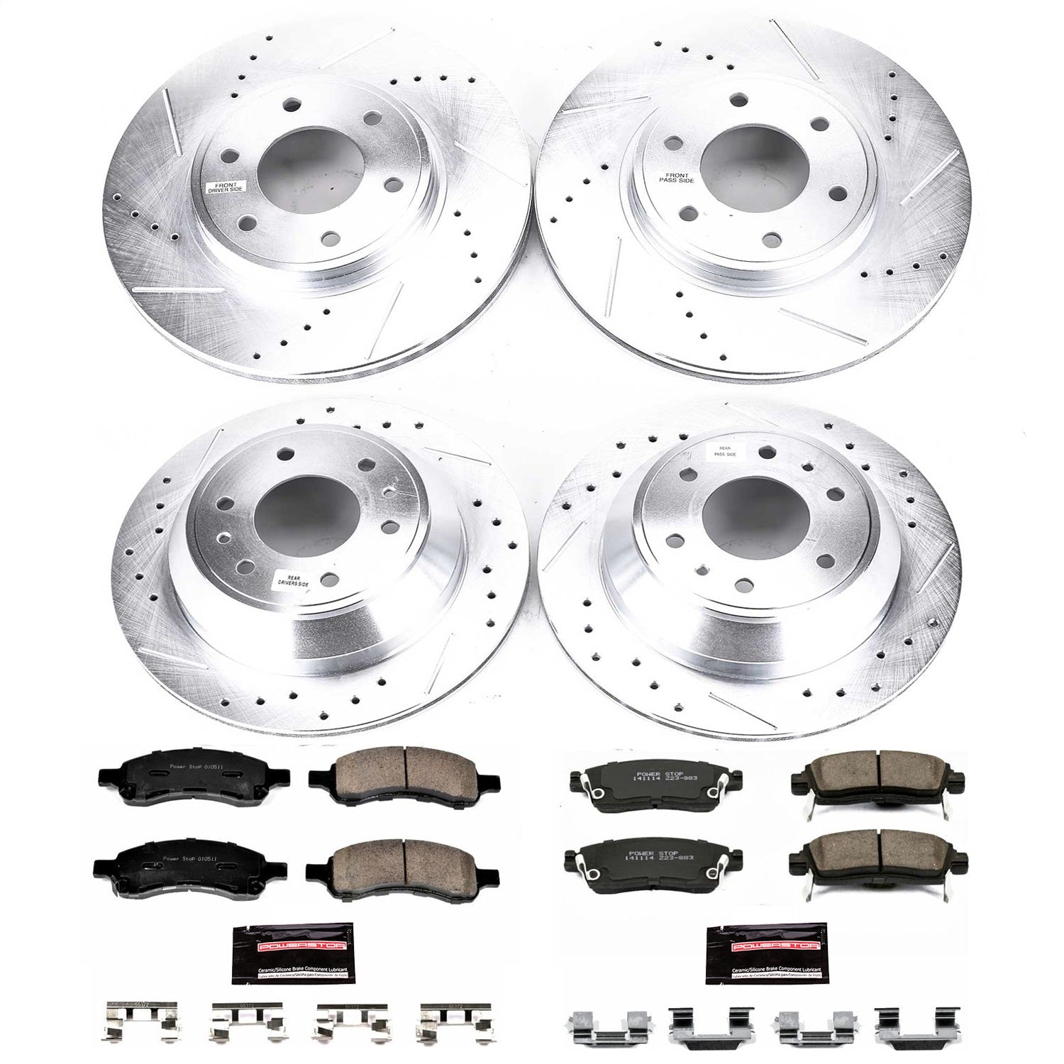 PowerStop Front & Rear Z23 Evolution Sport Brake Kit | Chevrolet Trailblazer (06-09) (K1454)