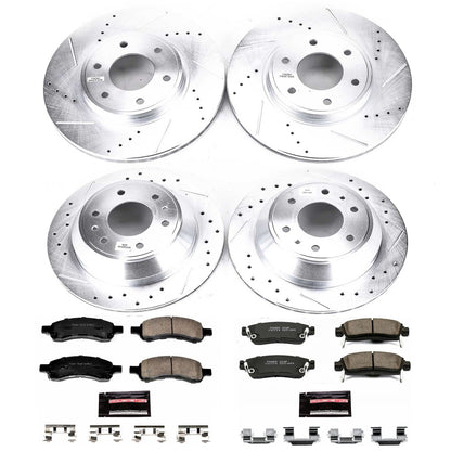 PowerStop Front & Rear Z23 Evolution Sport Brake Kit | Chevrolet Trailblazer (06-09) (K1454)