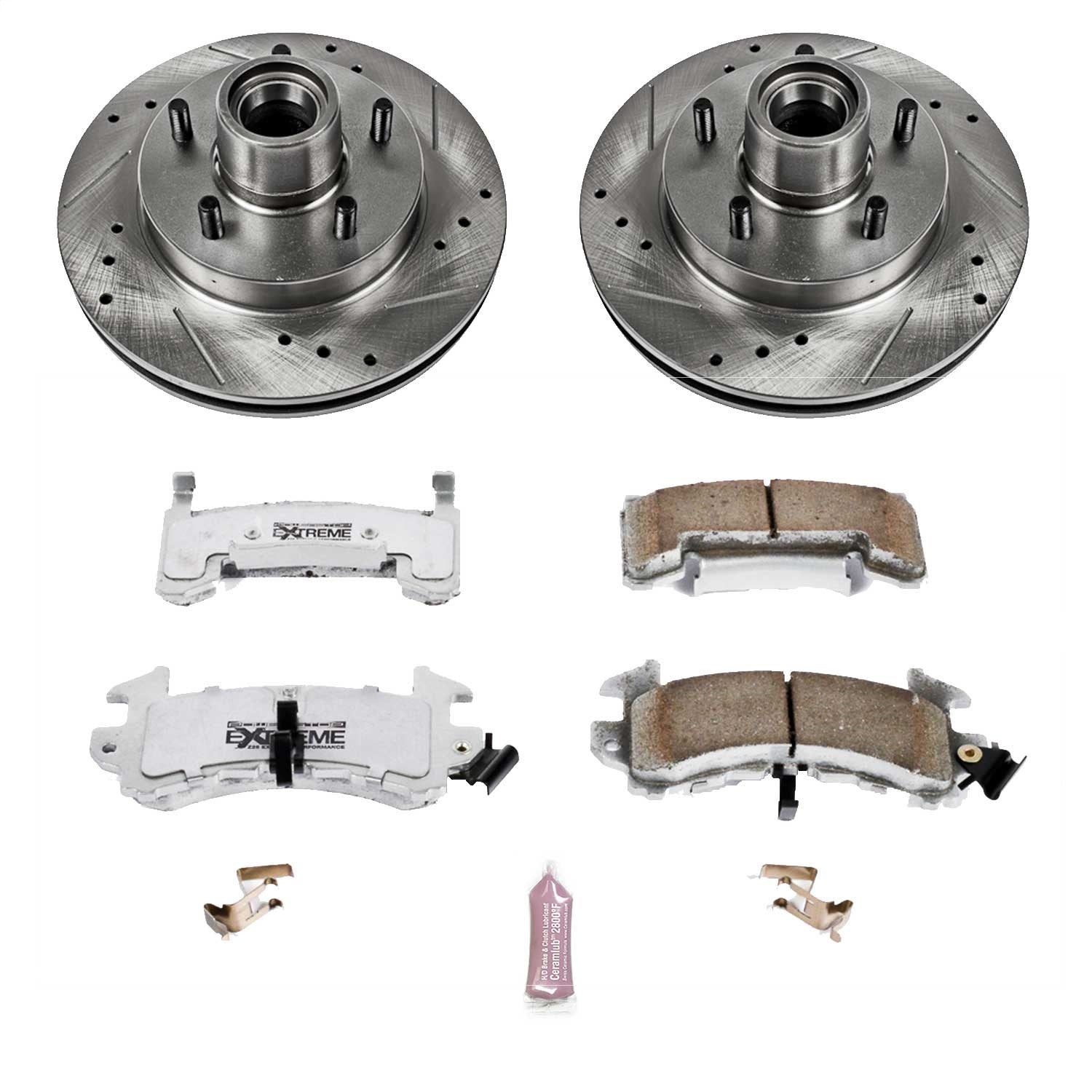 PowerStop Front Z26 Street Warrior Brake Kit | Buick Regal (82-87) (K1482-26)