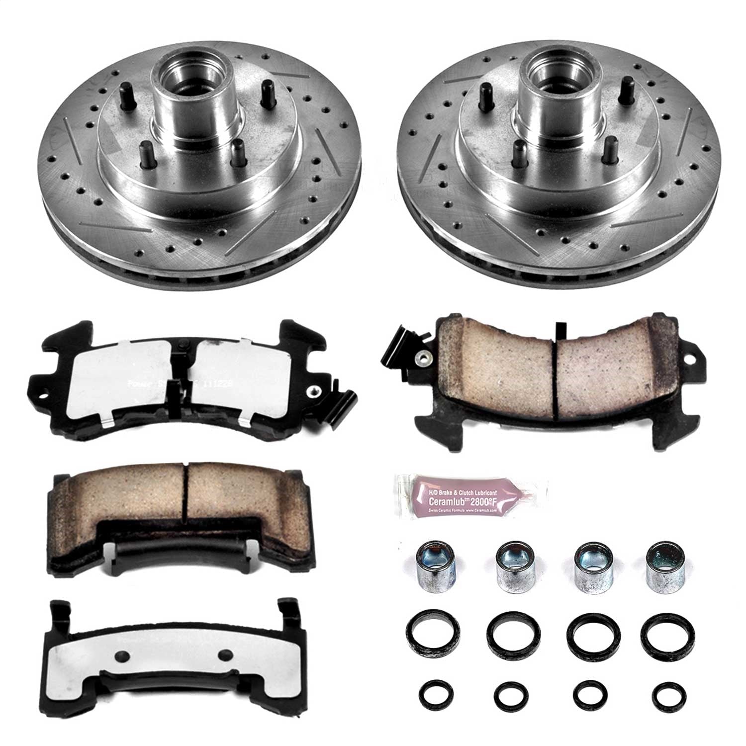PowerStop Front Z36 Truck & Tow Brake Kit | Buick Century (79-81) (K1485-36)