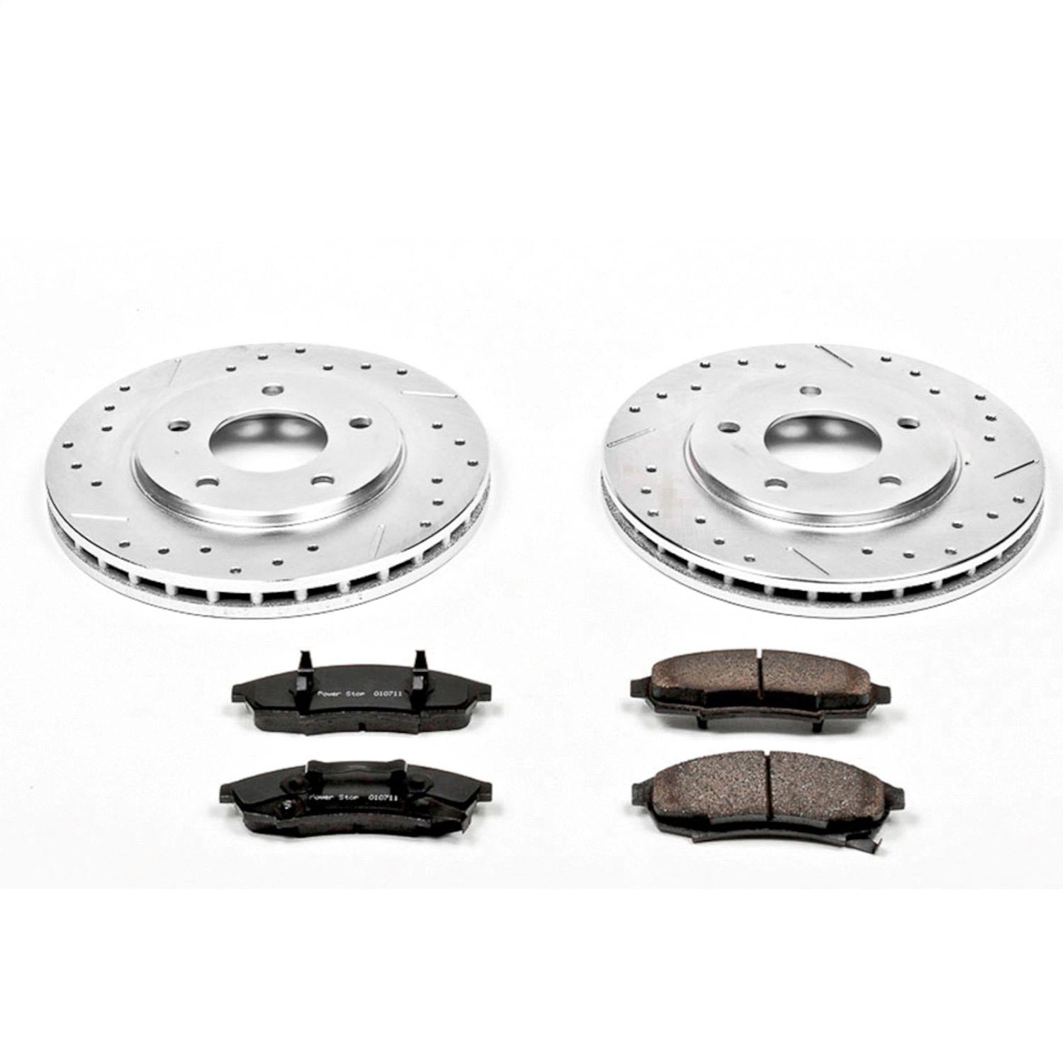 PowerStop Front Z23 Evolution Sport Brake Kit | Buick Regal (88-95) (K1498)