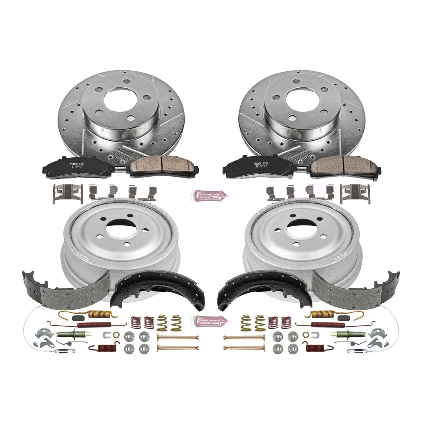 PowerStop Front & Rear Z23 Evolution Sport Brake Kit | Ford Ranger (98-02) (K15004DK)