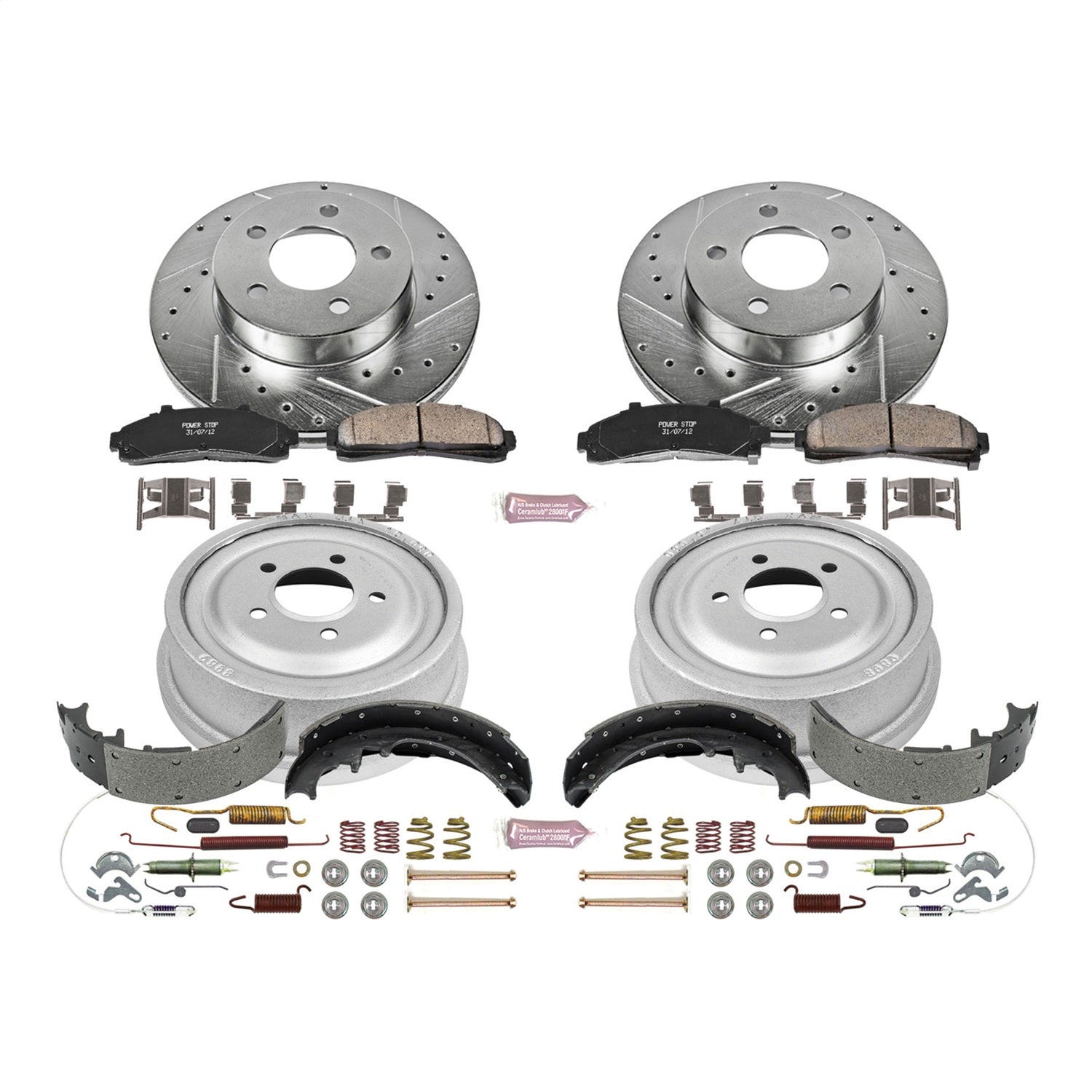 PowerStop Front & Rear Z23 Evolution Sport Brake Kit | Ford Ranger (98-02) (K15004DK)