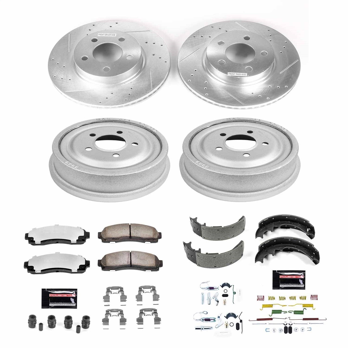 PowerStop Front & Rear Z36 Truck & Tow Brake Kit | Ford Ranger (03-09) (K15005DK-36)