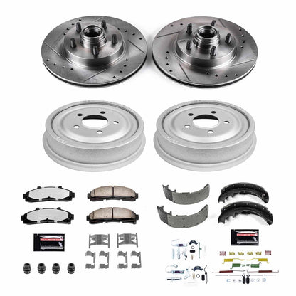 PowerStop Front & Rear Z36 Truck & Tow Brake Kit | Ford Ranger (98-02) (K15006DK-36)