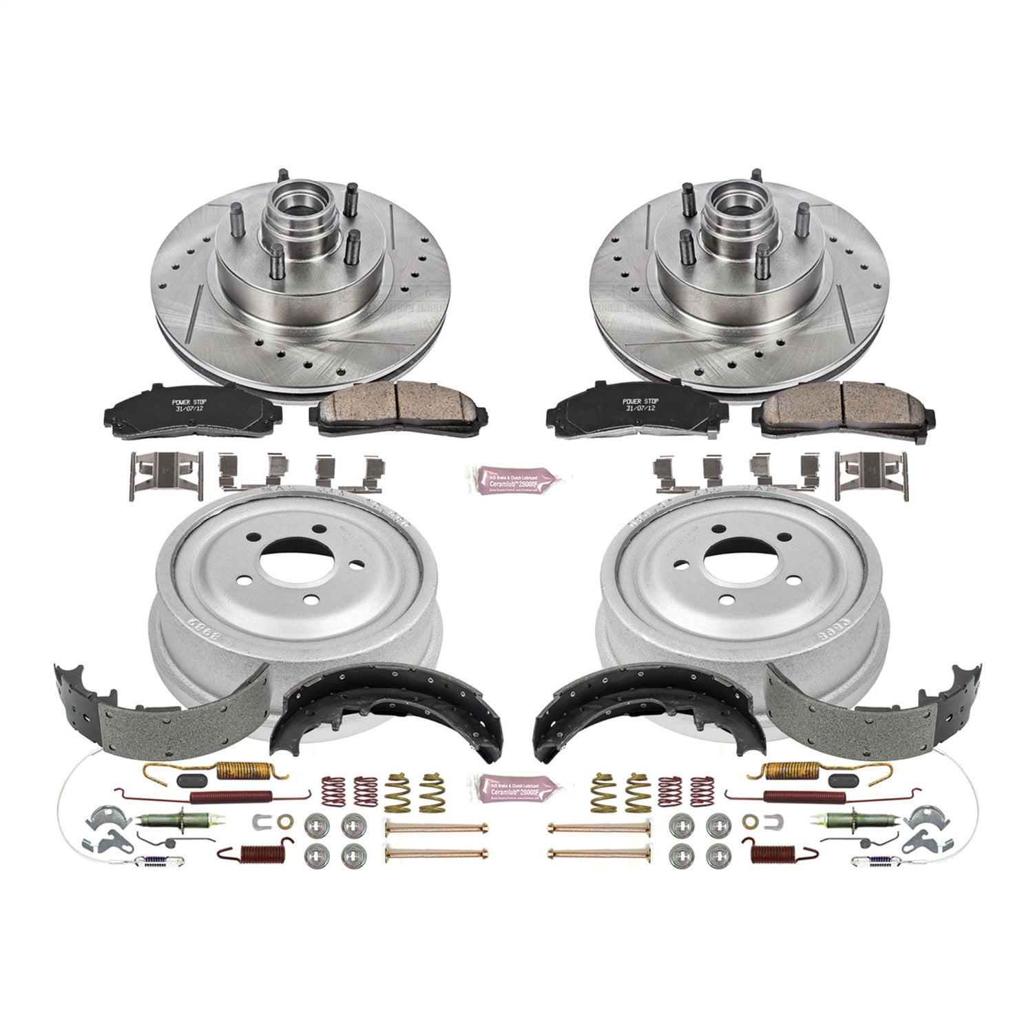 PowerStop Front & Rear Z23 Evolution Sport Brake Kit | Ford Ranger (98-02) (K15006DK)