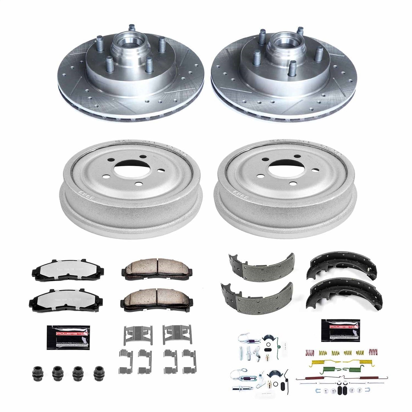 PowerStop Front & Rear Z36 Truck & Tow Brake Kit | Ford Ranger (98-02) (K15007DK-36)