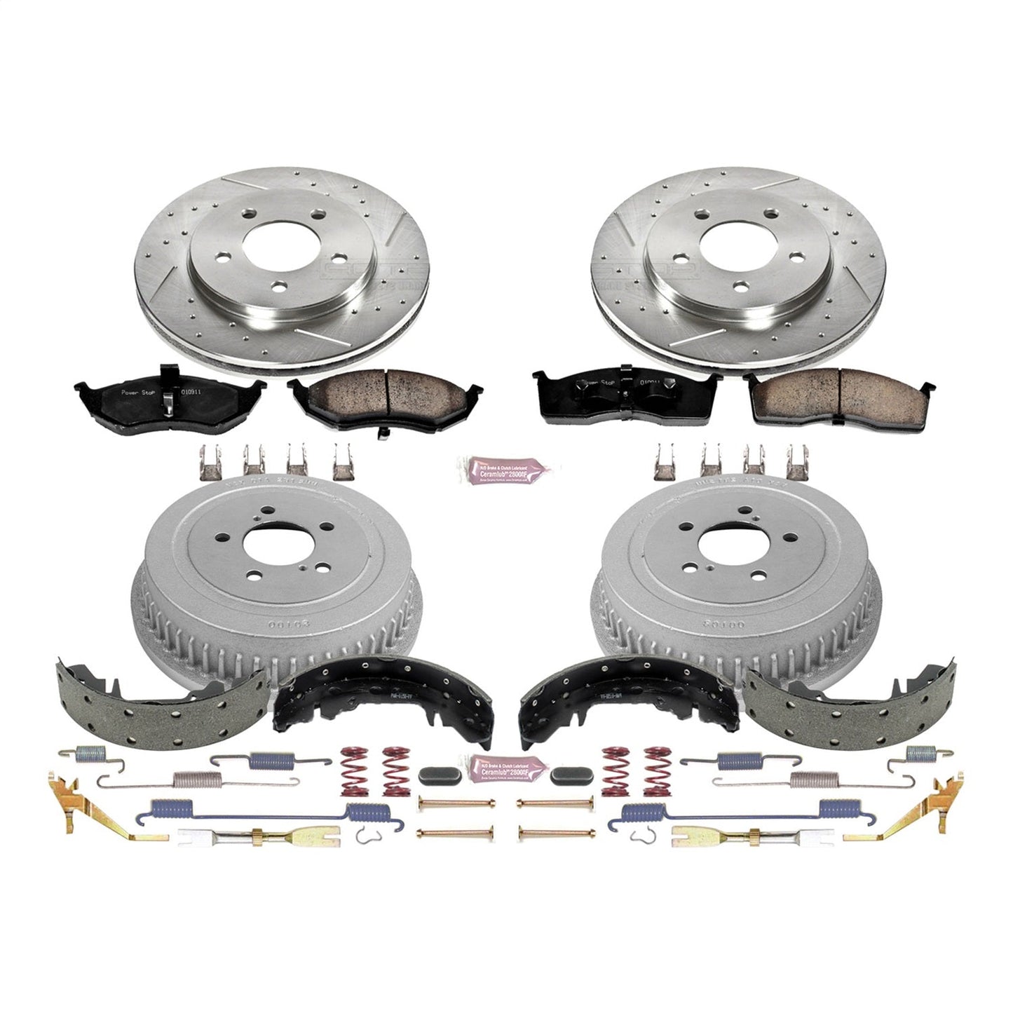 PowerStop Front & Rear Z23 Evolution Sport Brake Kit | Chrysler Grand Voyager (K15011DK)