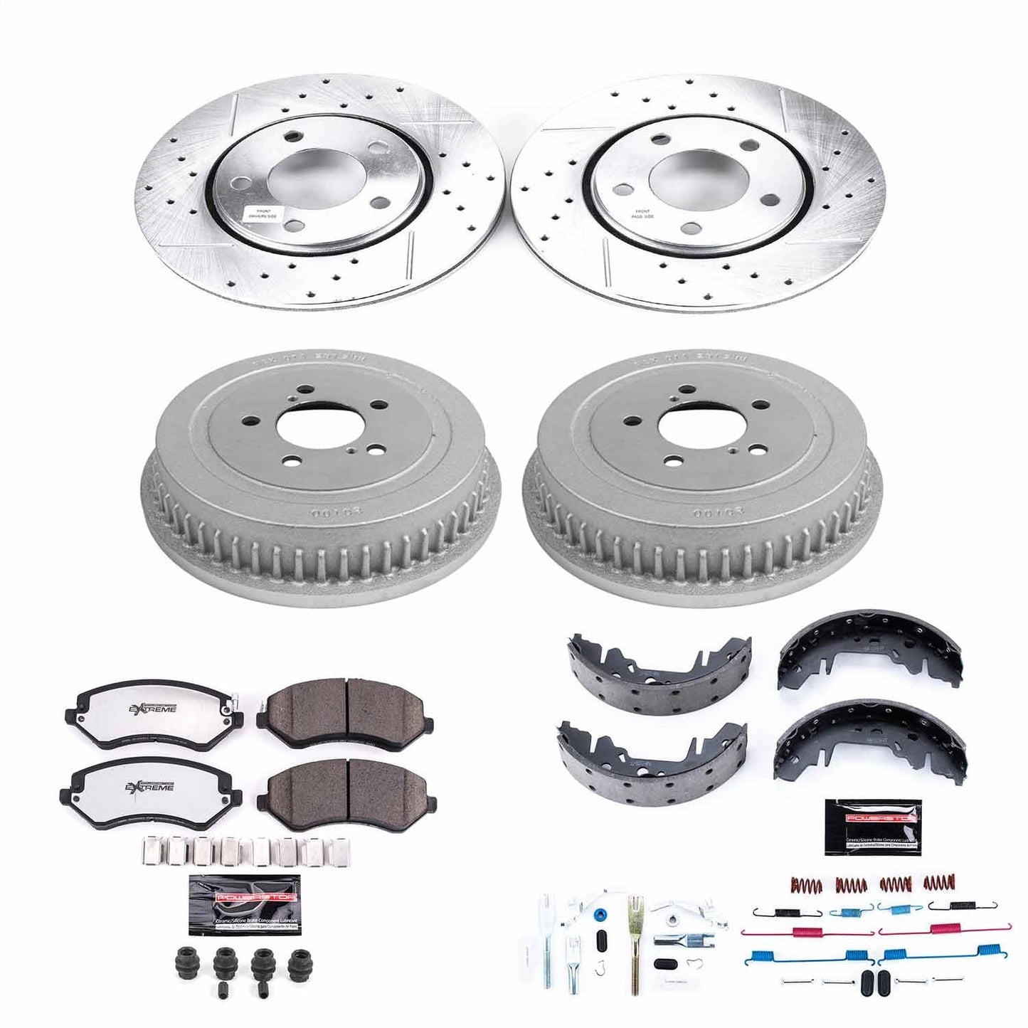 PowerStop Front & Rear Z36 Truck & Tow Brake Kit | Chrysler Voyager (01-03) (K15013DK-36)