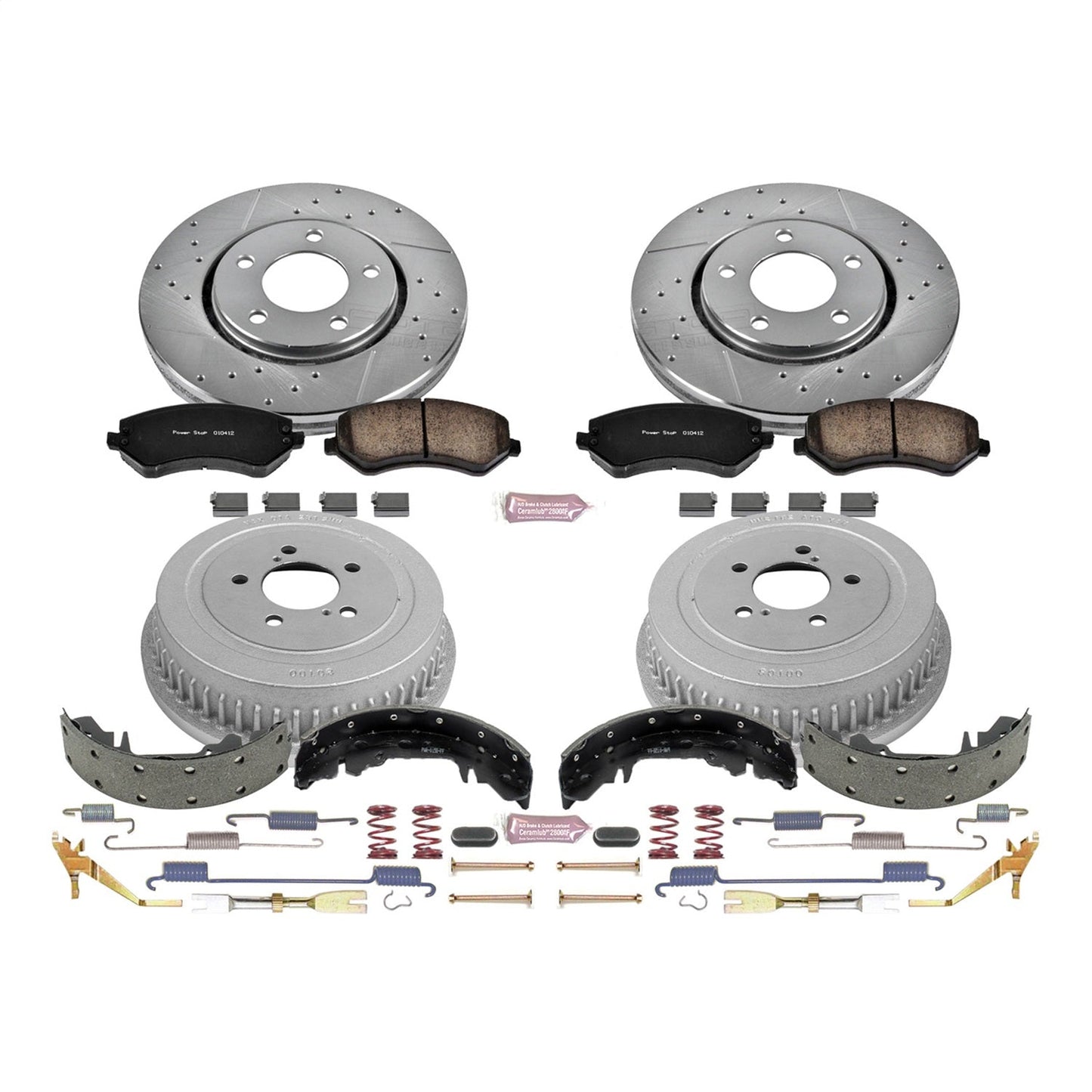 PowerStop Front & Rear Z23 Evolution Sport Brake Kit | Chrysler Voyager (01-03) (K15013DK)