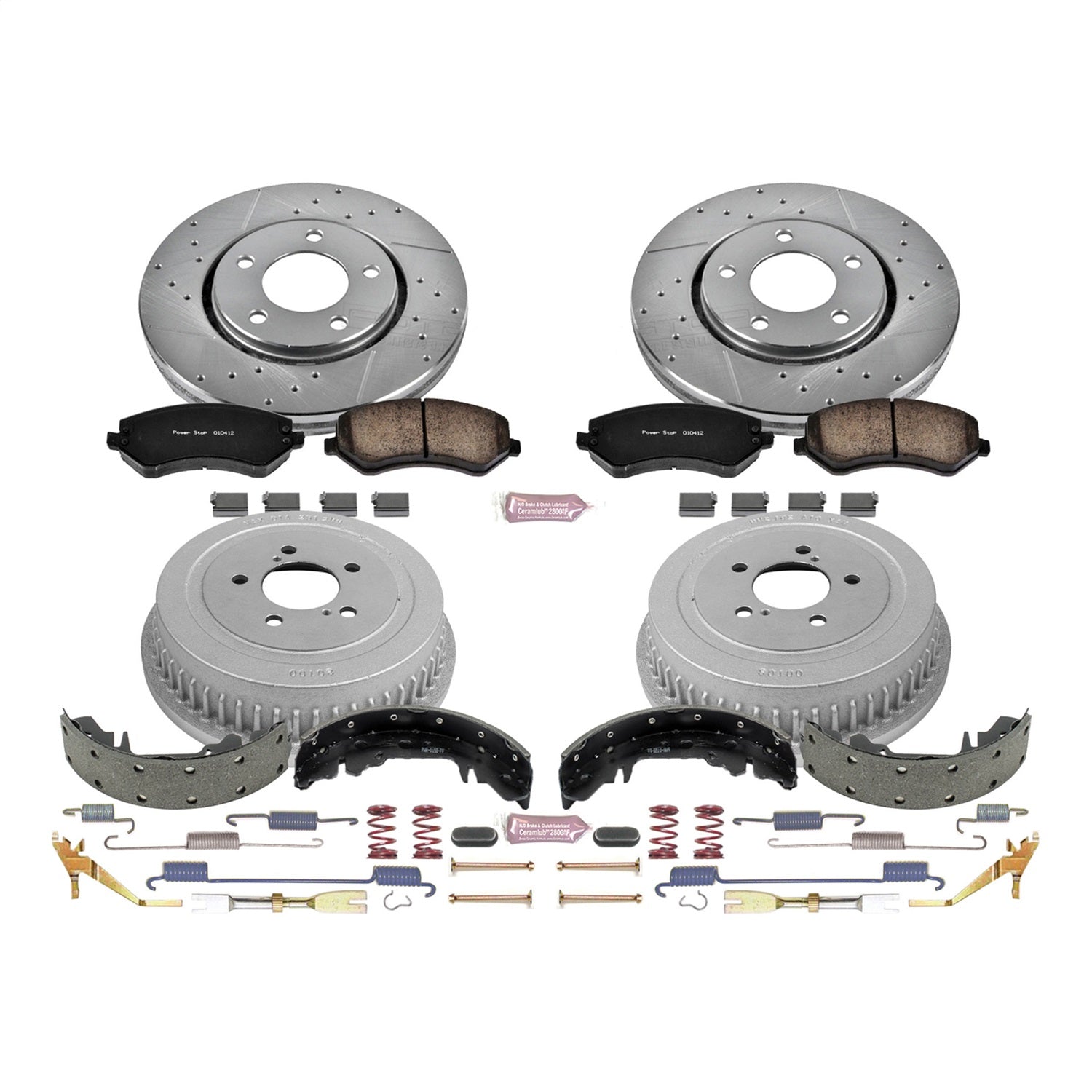 PowerStop Front & Rear Z23 Evolution Sport Brake Kit | Chrysler Voyager (01-03) (K15013DK)
