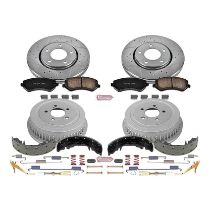 PowerStop Front & Rear Z23 Evolution Sport Brake Kit | Chrysler Voyager (01-03) (K15013DK)