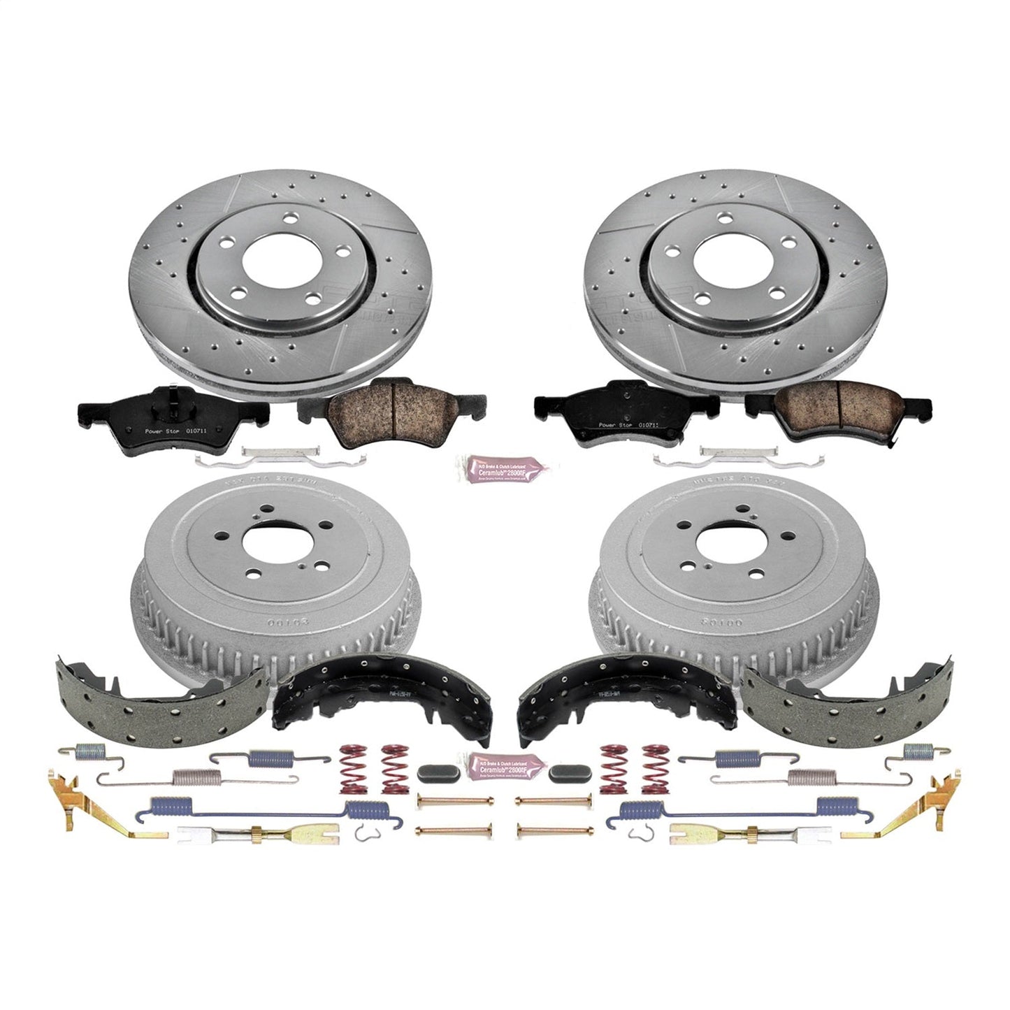 PowerStop Front & Rear Z23 Evolution Sport Brake Kit | Dodge Caravan (03-04) (K15014DK)