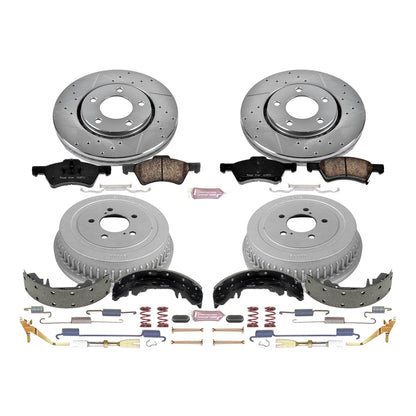 PowerStop Front & Rear Z23 Evolution Sport Brake Kit | Dodge Caravan (03-04) (K15014DK)
