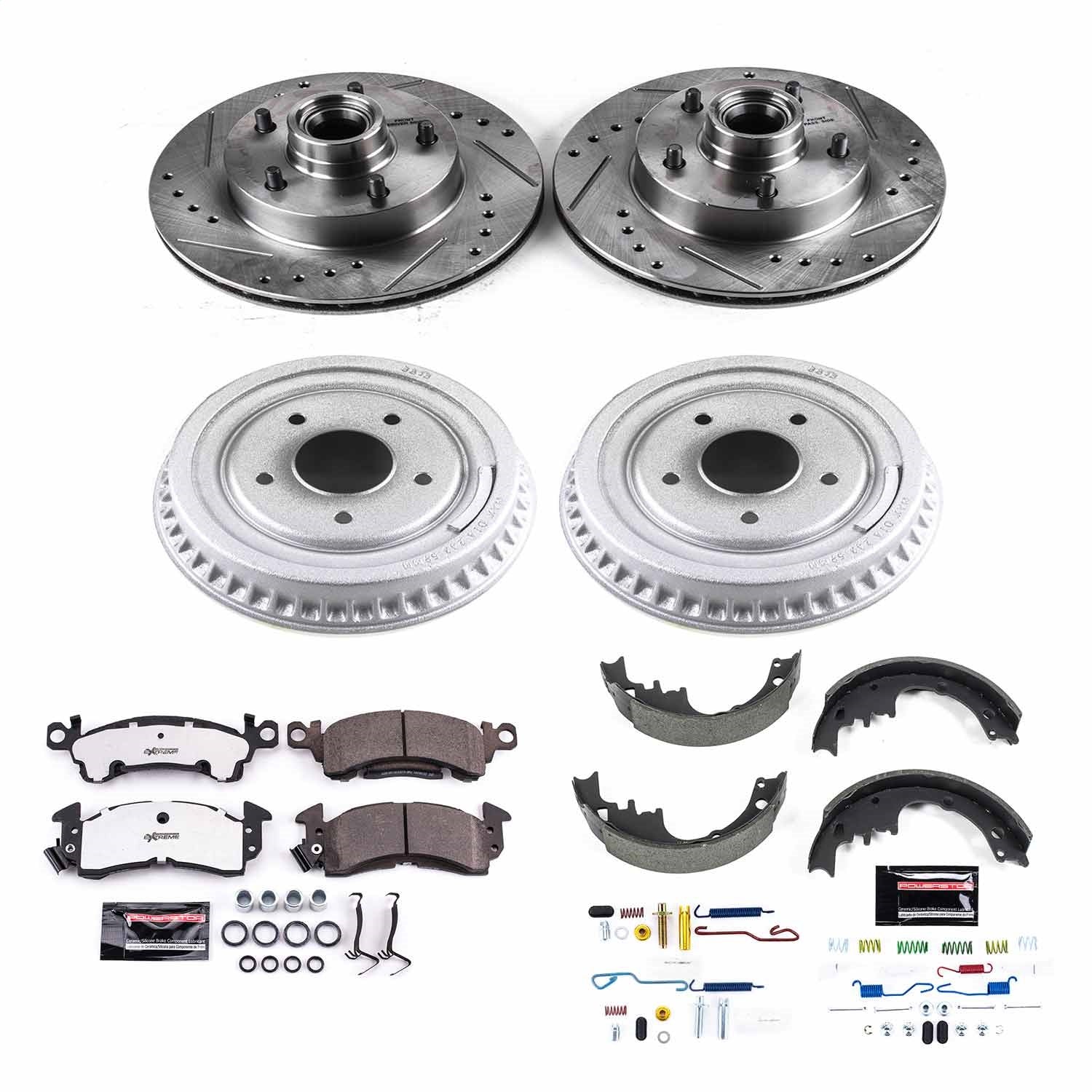 PowerStop Front & Rear Z26 Street Warrior Brake Kit | Buick Apollo (75) (K15019DK-26)