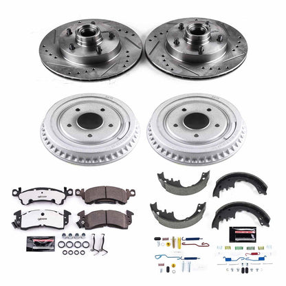 PowerStop Front & Rear Z26 Street Warrior Brake Kit | Buick Apollo (75) (K15019DK-26)