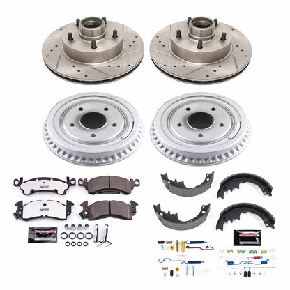PowerStop Front & Rear Z26 Street Warrior Brake Kit | Buick Electra (85) (K15020DK-26)