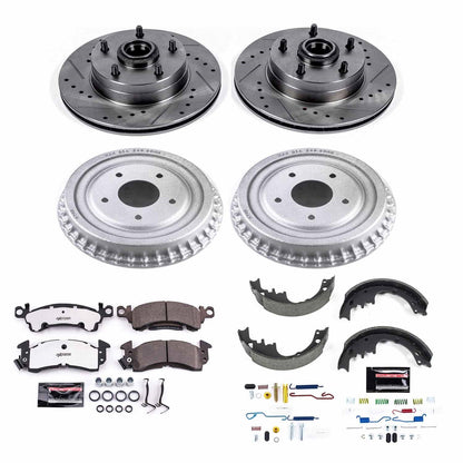 PowerStop Front & Rear Z26 Street Warrior Brake Kit | Buick Apollo (73-74) (K15022DK-26)