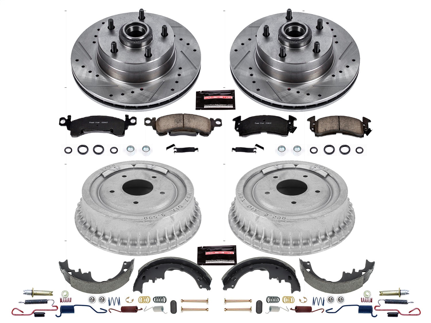 PowerStop Front & Rear Z23 Evolution Sport Brake Kit | Buick Apollo (73-74) (K15022DK)