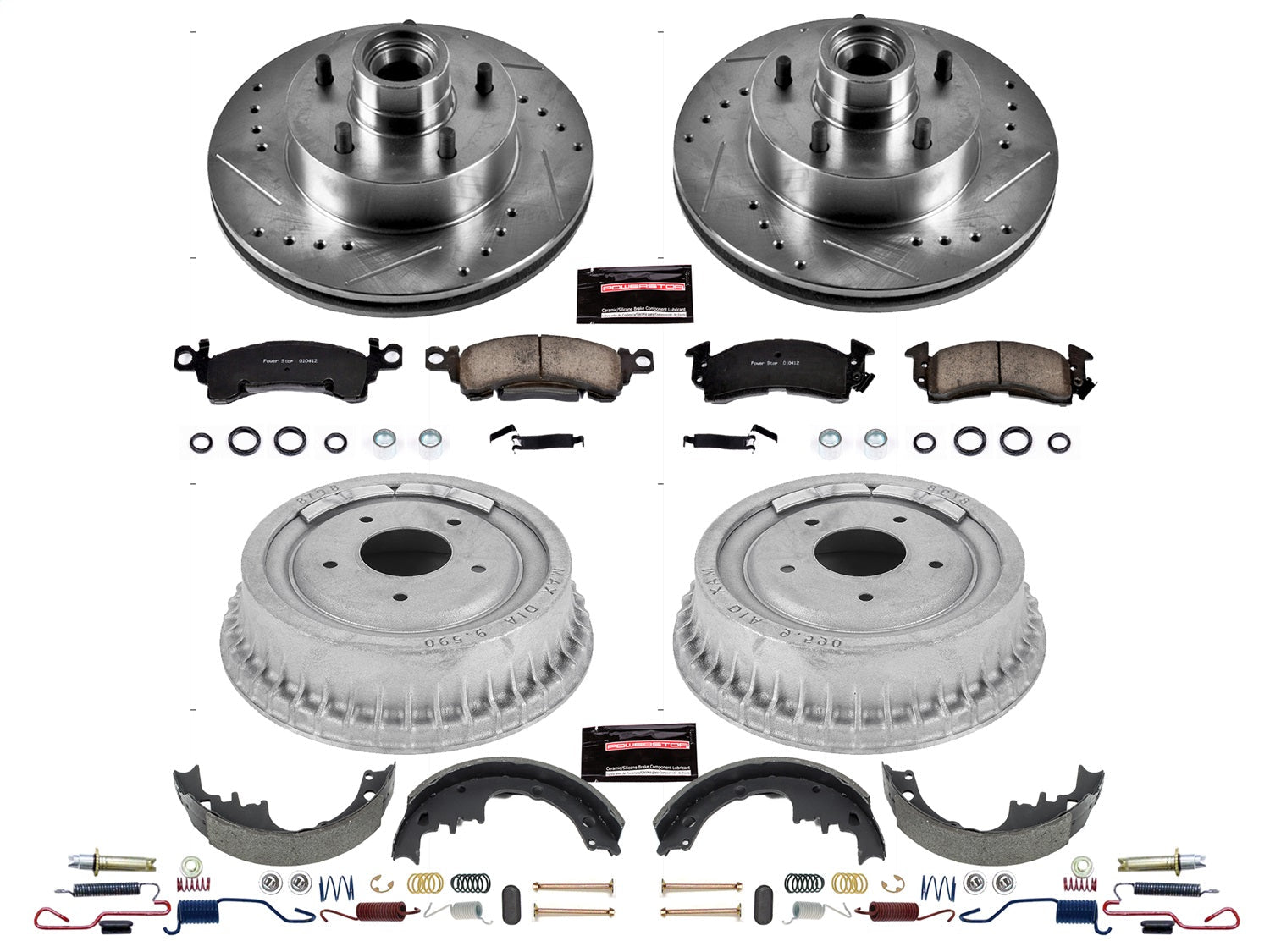 PowerStop Front & Rear Z23 Evolution Sport Brake Kit | Buick Skylark (75) (K15023DK)