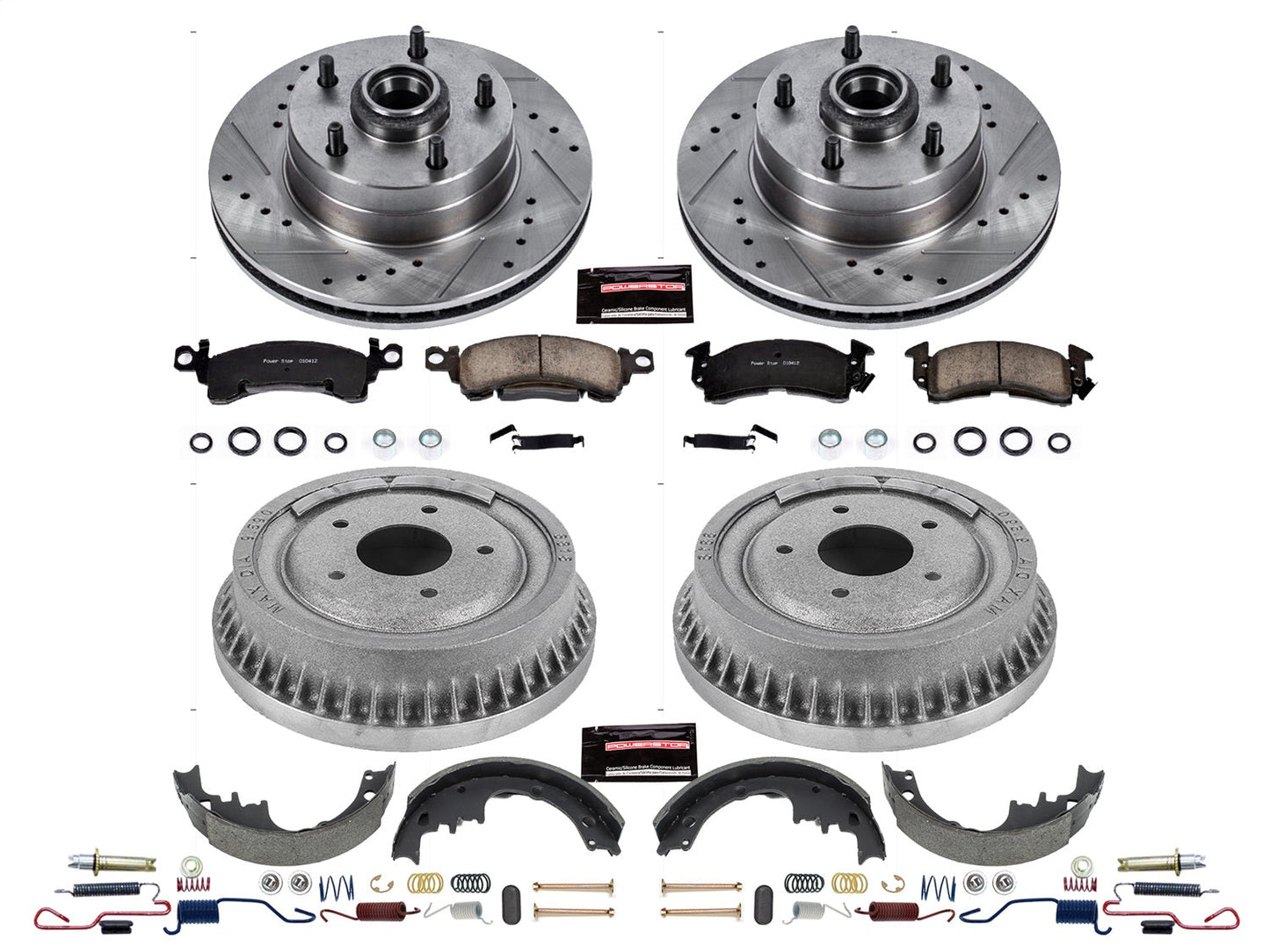 PowerStop Front & Rear Z23 Evolution Sport Brake Kit | Buick GS (70-72) (K15024DK)
