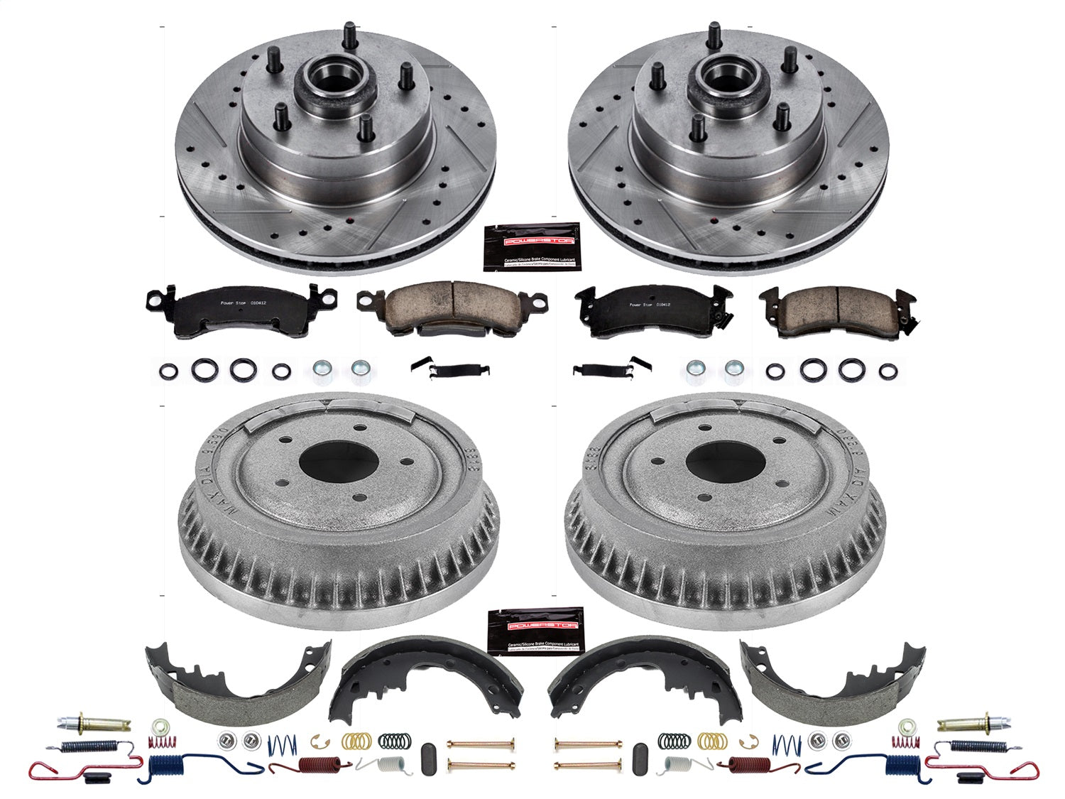 PowerStop Front & Rear Z23 Evolution Sport Brake Kit | Buick GS (70-72) (K15024DK)