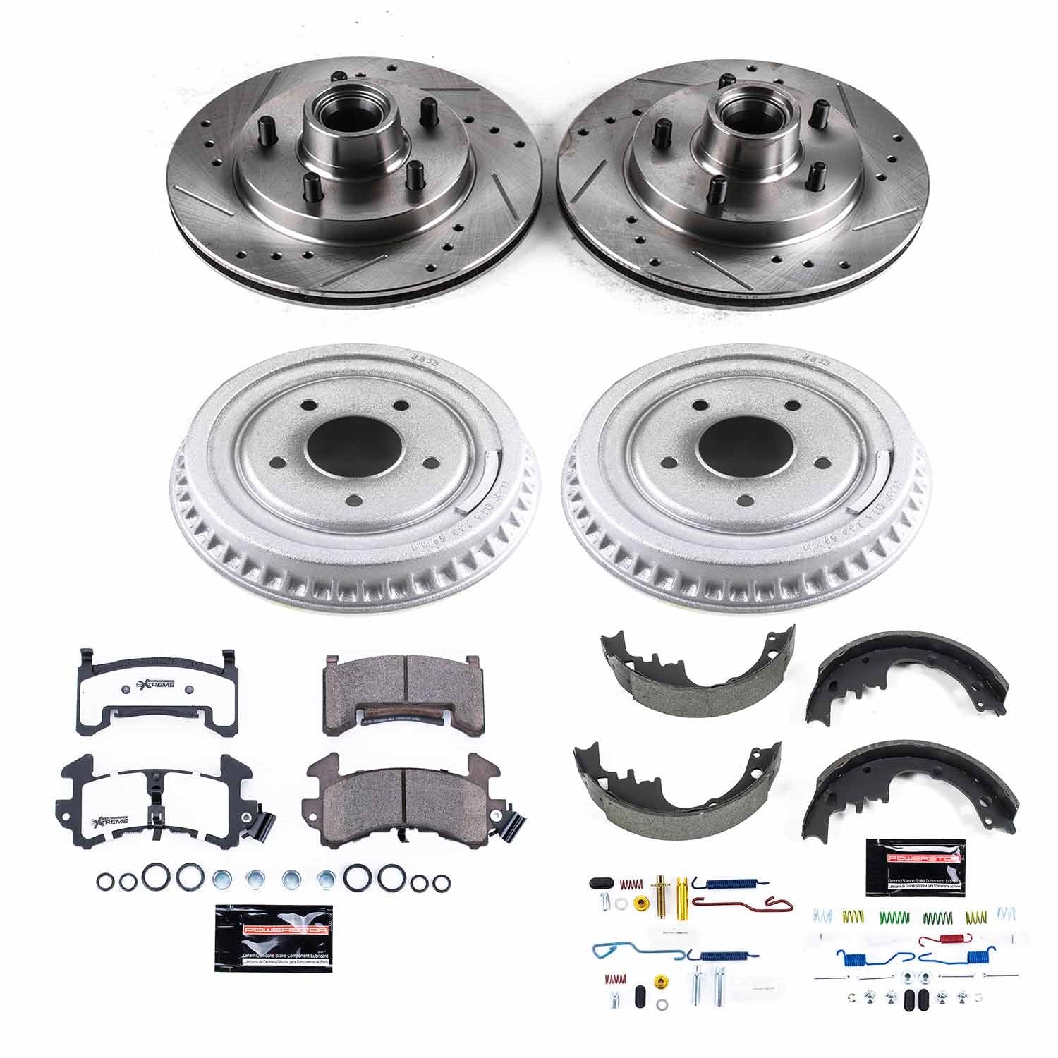 PowerStop Front & Rear Z26 Street Warrior Brake Kit | Chevrolet LLV (87-88) (K15025DK-26)