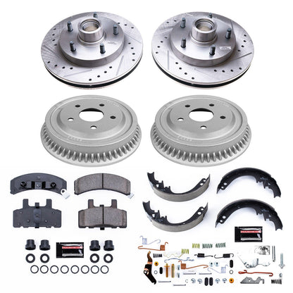 PowerStop Front & Rear Z23 Evolution Sport Brake Kit | Dodge Ram 1500 (94-99) (K15032DK)