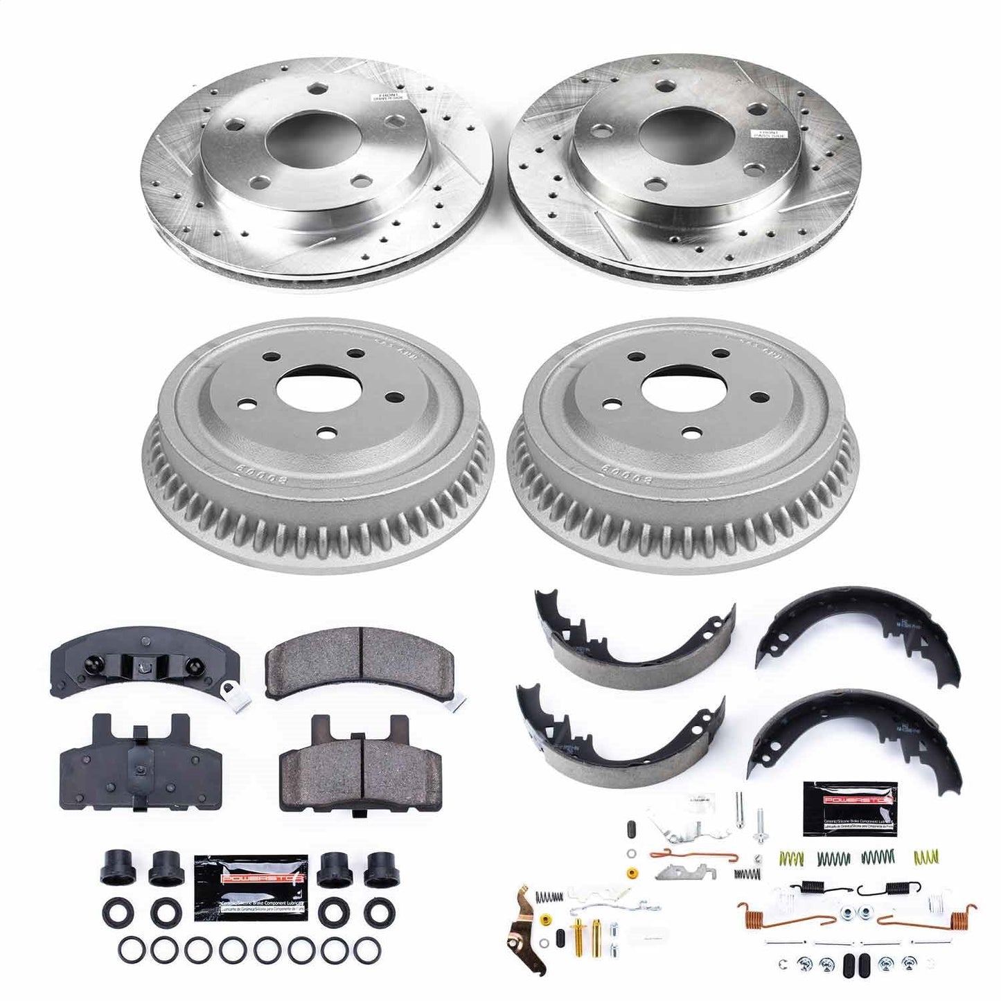 PowerStop Front & Rear Z23 Evolution Sport Brake Kit | Dodge Ram 1500 (94-99) (K15033DK)