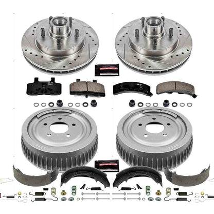 PowerStop Front & Rear Z23 Evolution Sport Brake Kit | Chevrolet Express 1500 (96-02) (K15036DK)