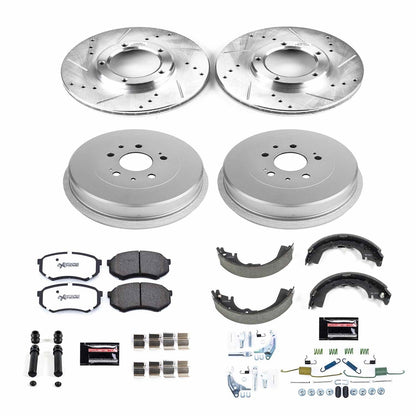 PowerStop Front & Rear Z36 Truck & Tow Brake Kit | Toyota Tacoma (95-04) (K15039DK-36)