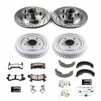 PowerStop Front & Rear Z36 Truck & Tow Brake Kit | Buick Century (79-81) (K15041DK-36)