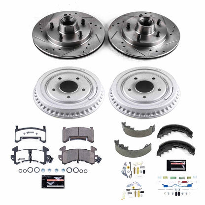 PowerStop Front & Rear Z26 Street Warrior Brake Kit | Buick Regal (82-83) (K15042DK-26)