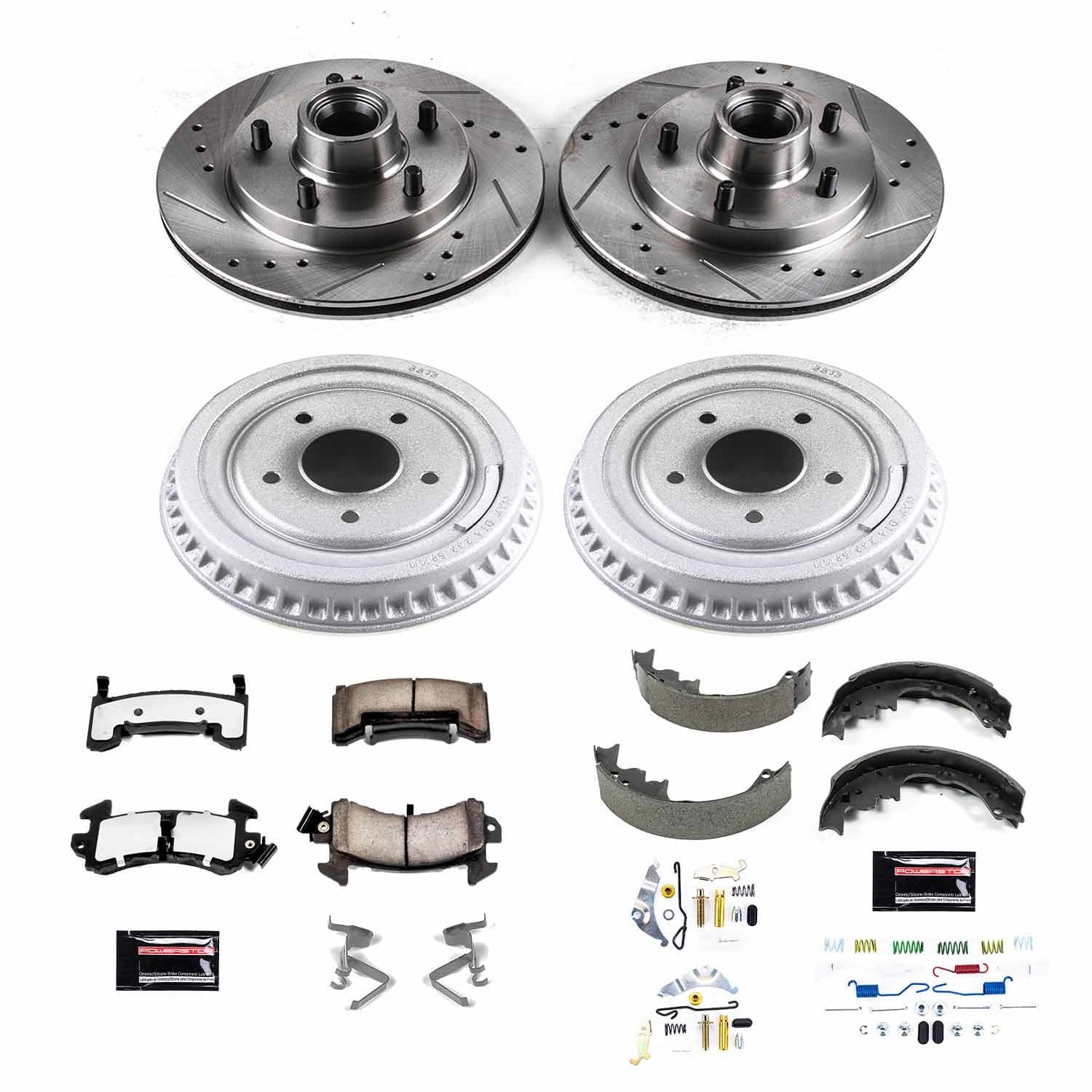 PowerStop Front & Rear Z36 Truck & Tow Brake Kit | Buick Regal (82-83) (K15042DK-36)