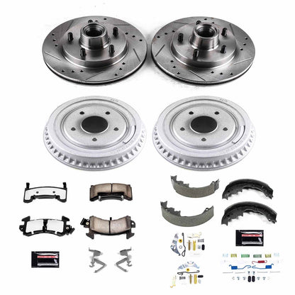 PowerStop Front & Rear Z36 Truck & Tow Brake Kit | Buick Regal (82-83) (K15042DK-36)