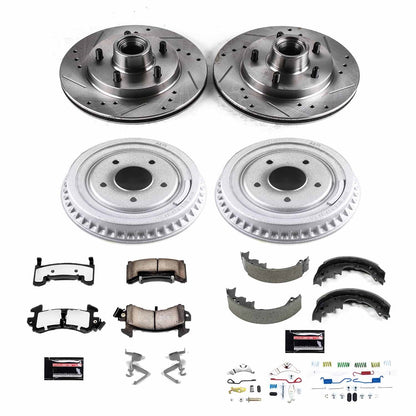 PowerStop Front & Rear Z36 Truck & Tow Brake Kit | Buick Regal (84) (K15043DK-36)