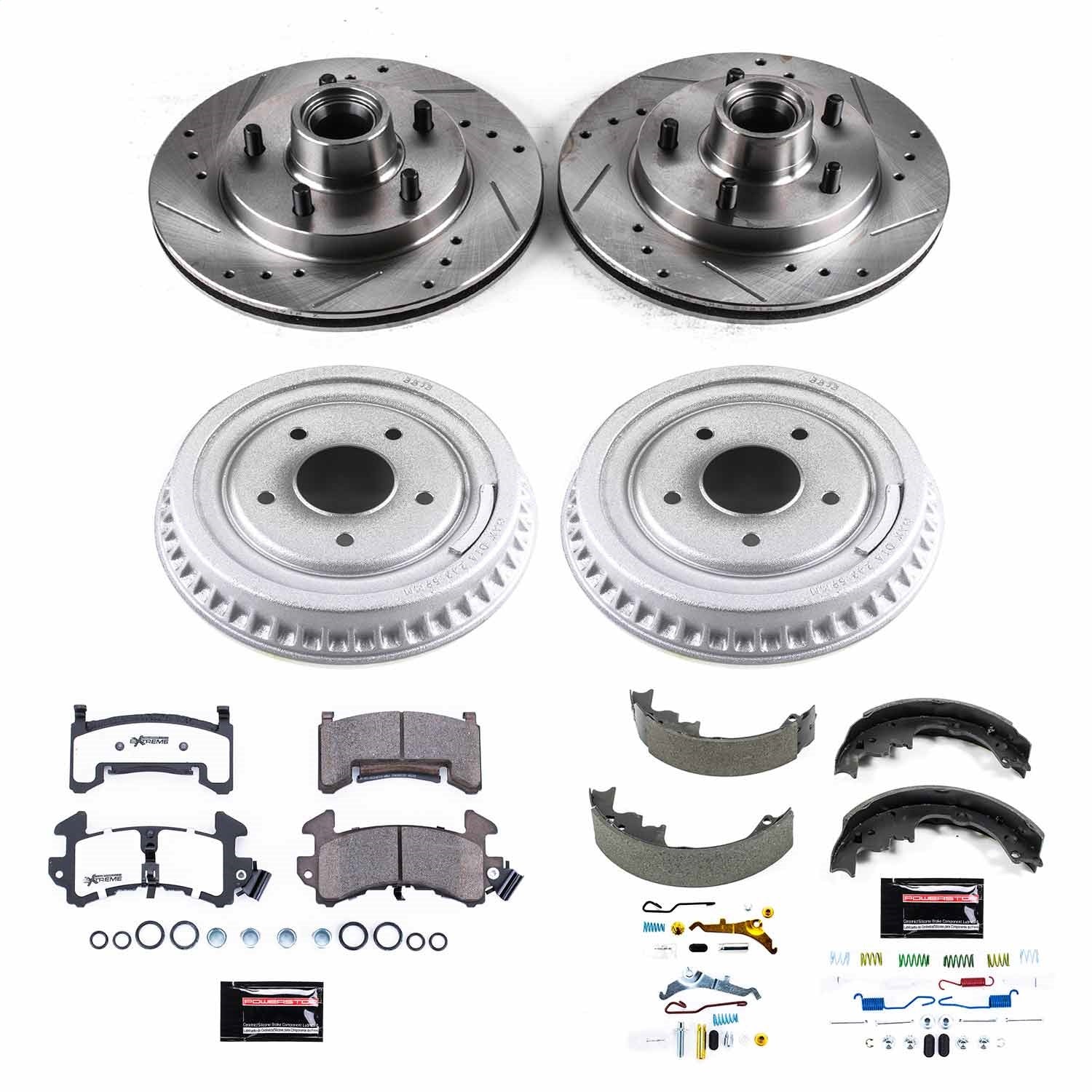 PowerStop Front & Rear Z26 Street Warrior Brake Kit | Buick Regal (85-87) (K15044DK-26)