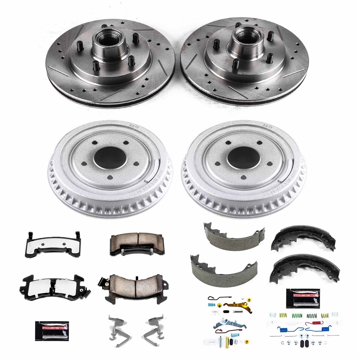 PowerStop Front & Rear Z36 Truck & Tow Brake Kit | Buick Regal (85-87) (K15044DK-36)