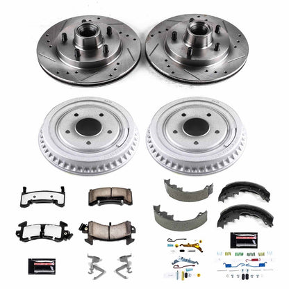 PowerStop Front & Rear Z36 Truck & Tow Brake Kit | Buick Regal (85-87) (K15044DK-36)