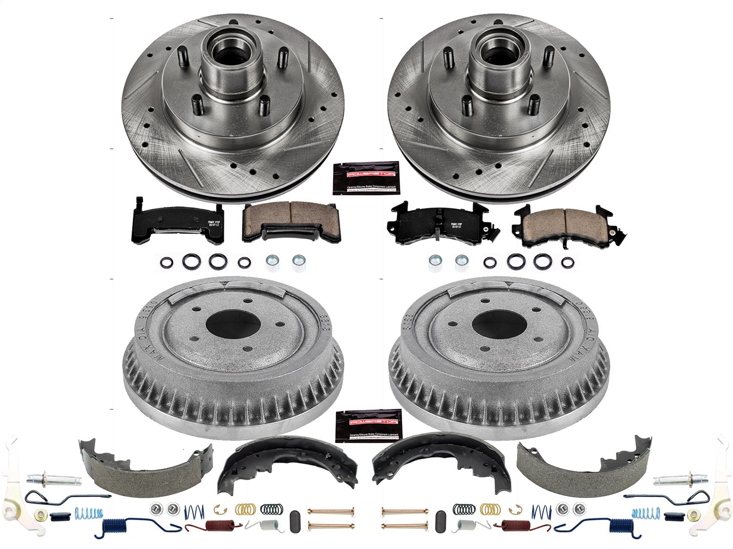 PowerStop Front & Rear Z23 Evolution Sport Brake Kit | Buick Regal (85-87) (K15044DK)