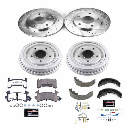 PowerStop Front & Rear Z26 Street Warrior Brake Kit | Buick Riviera (79-85) (K15045DK-26)