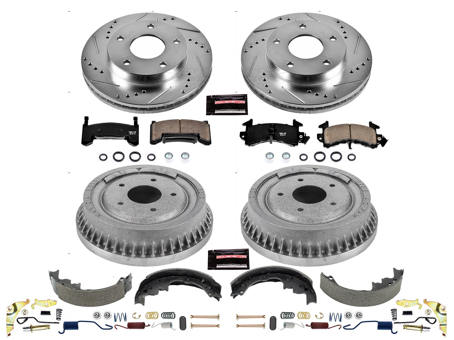 PowerStop Front & Rear Z23 Evolution Sport Brake Kit | Buick Riviera (79-85) (K15045DK)