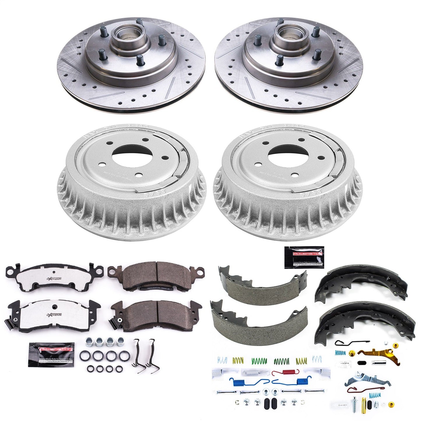 PowerStop Front & Rear Z26 Street Warrior Brake Kit | Chevrolet Astro (90-93) (K15047DK-26)