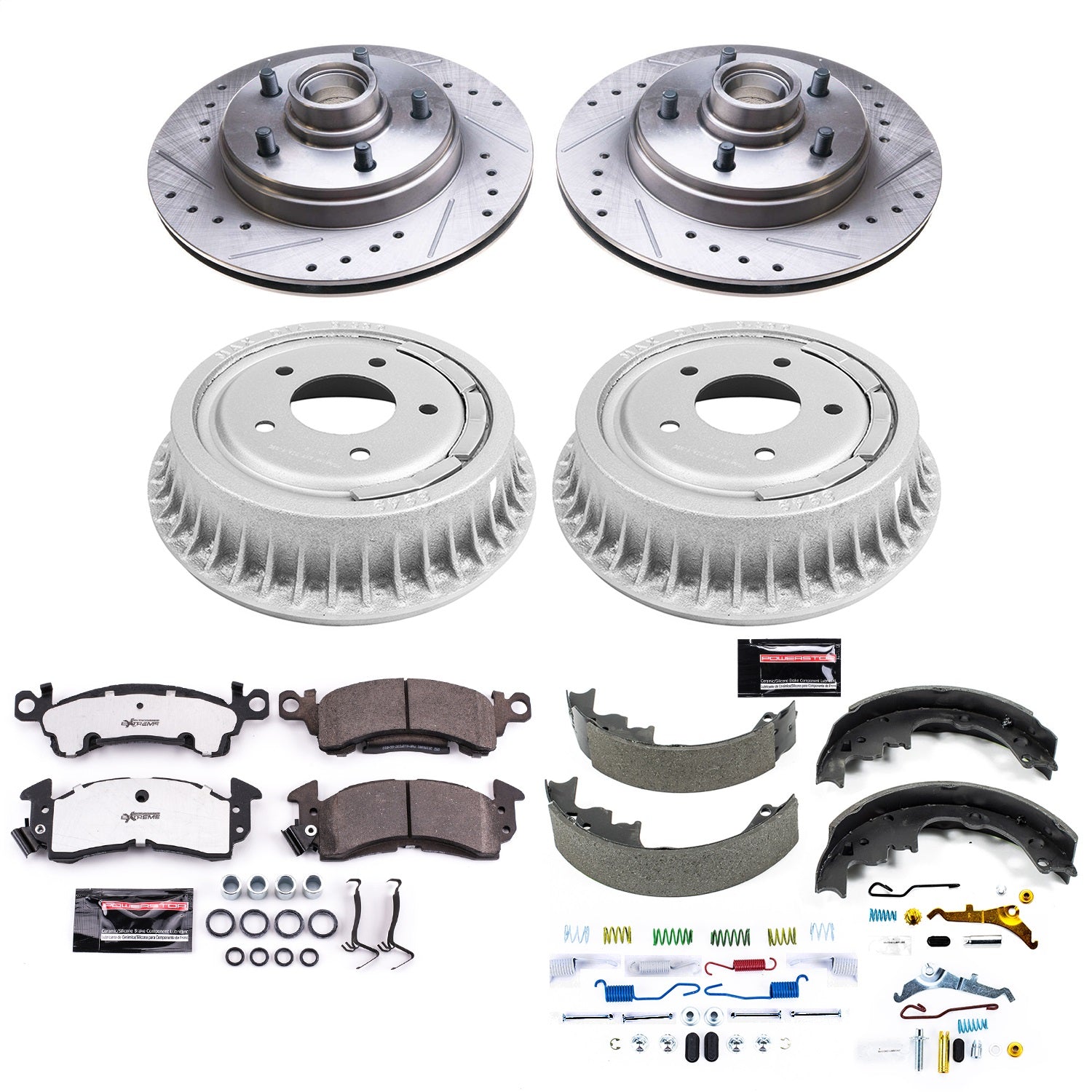 PowerStop Front & Rear Z26 Street Warrior Brake Kit | Chevrolet Astro (90-93) (K15047DK-26)