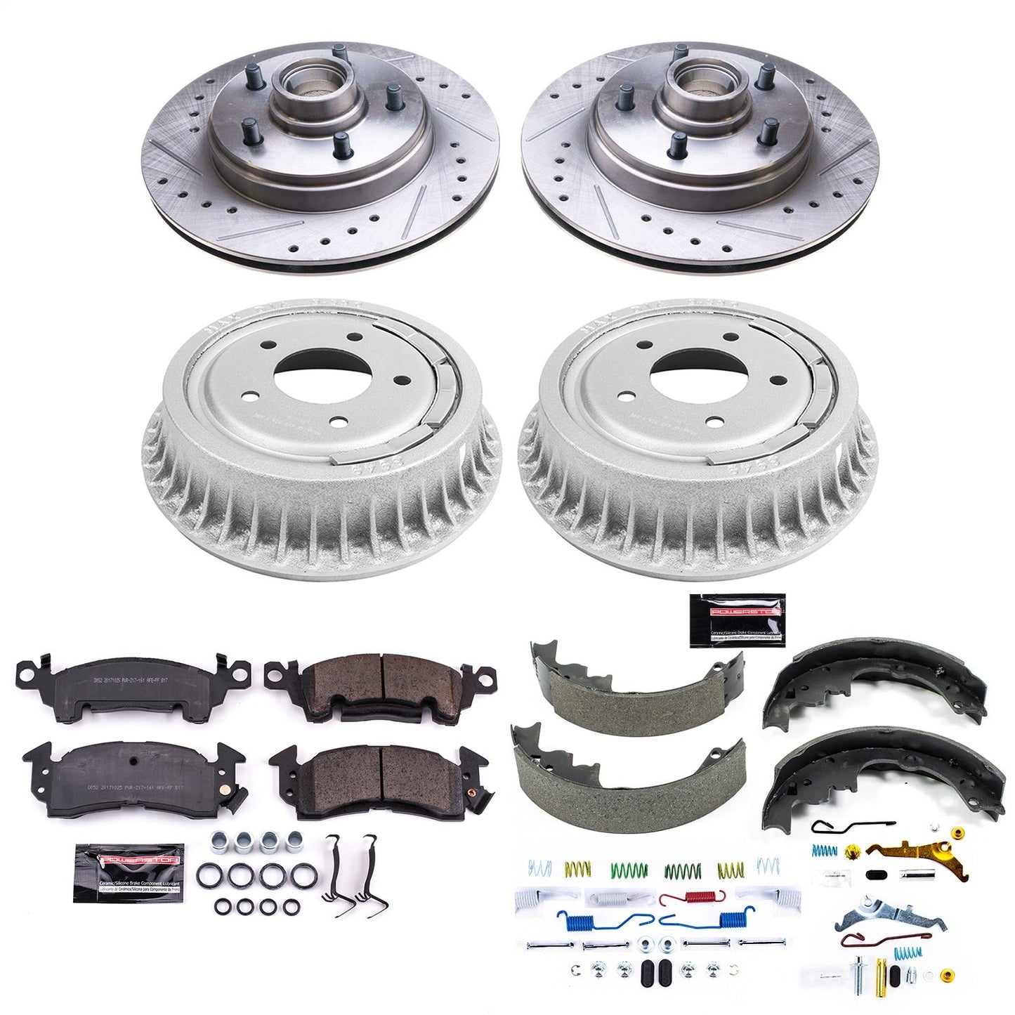 PowerStop Front & Rear Z23 Evolution Sport Brake Kit | Chevrolet Astro (90-93) (K15047DK)