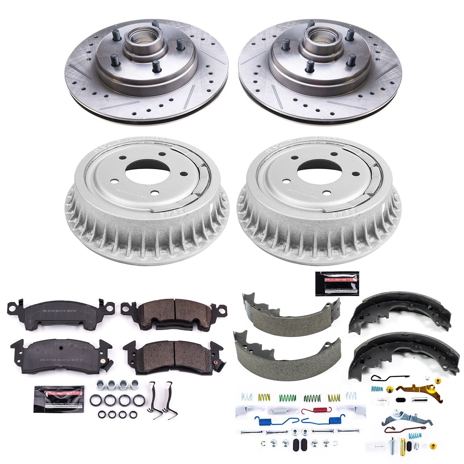 PowerStop Front & Rear Z23 Evolution Sport Brake Kit | Chevrolet Astro (90-93) (K15047DK)